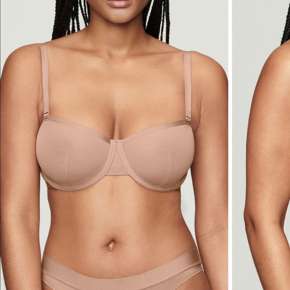 CUUP Mesh Balconette Bra - Taupe 34G (NEW IN ORIGINAL PACKAGING)